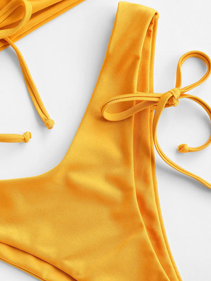 Dam Halterneck Top Sommar Lätt Material-3