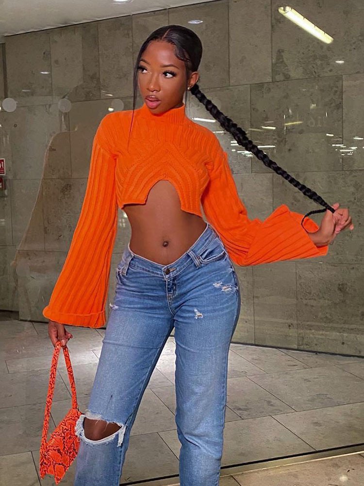 Kvinnors Skördetopp Utsvängda Ärmar Polyester Spandex-2