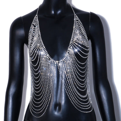 Kvinnors Kroppsmycken Elegant Koppar med Strass-6
