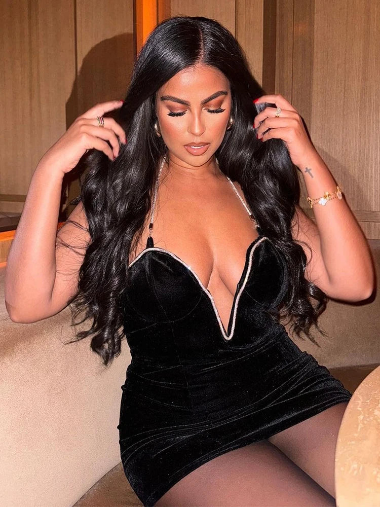 Dam Miniklänning Ärmlös Glittrig Polyester Spandex-5