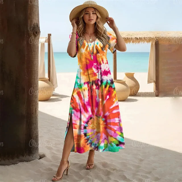 Kvinnors Klänning Lätt Polyester Trendig-5