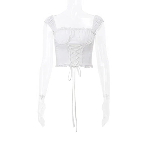 Dam Corsage Top Lekfull Polyester-1