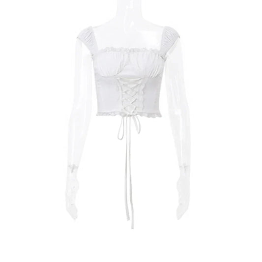 Dam Corsage Top Lekfull Polyester-1