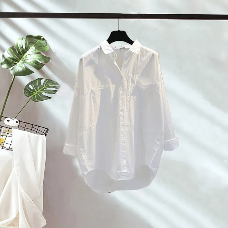 Dam Hosen Set Löst Snitt Polyester V-ringad Hög Midja-5