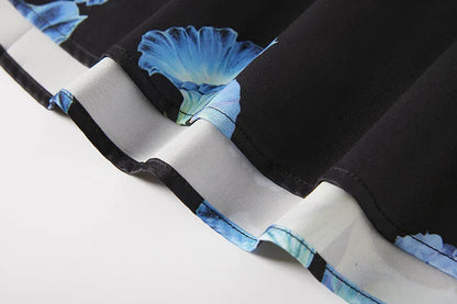 Kvinnors Midi Klänning Tryckdesign Bomull Polyester 6