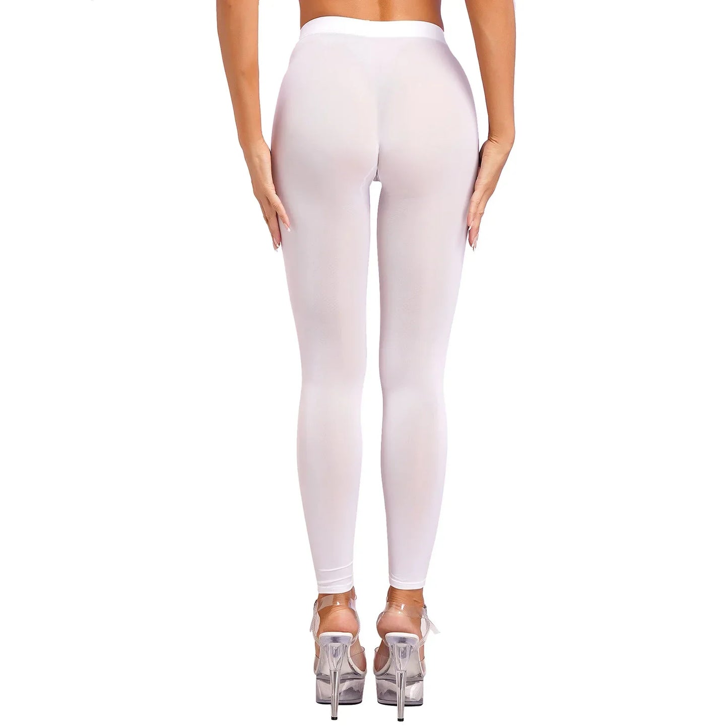 Dam Leggings Hög Midja Spandex för Komfort och Stil-4