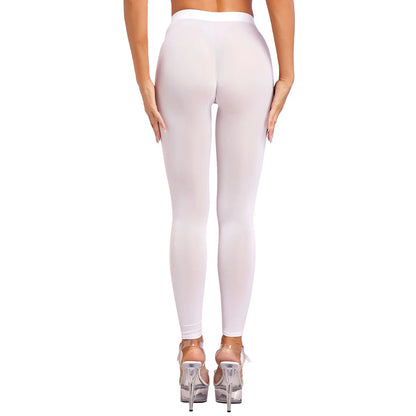 Dam Leggings Hög Midja Spandex för Komfort och Stil-4