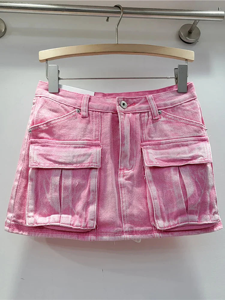 Tjej Kjol A-Linje Mönstrad Bomullspolyester-2