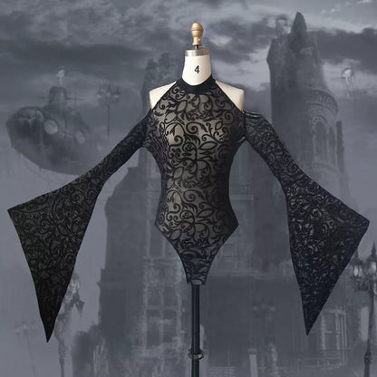 Variant image for Dam Bodysuit Off-Shoulder Monokrom Polyester-1