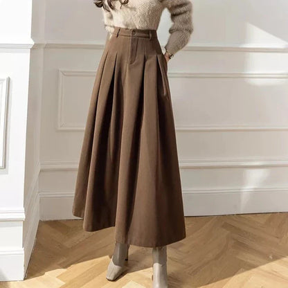 Dam Kjol Elegant Polyester Spandex Viskos-4