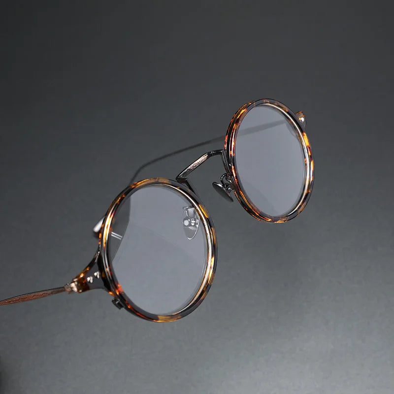 Variant image for Unisex Runda Glasögon Trendig Design Plast och Glas-33