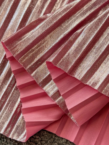 Maxiklänning Dam Löst Snitt Ärmlös Polyester Veckad Form-4