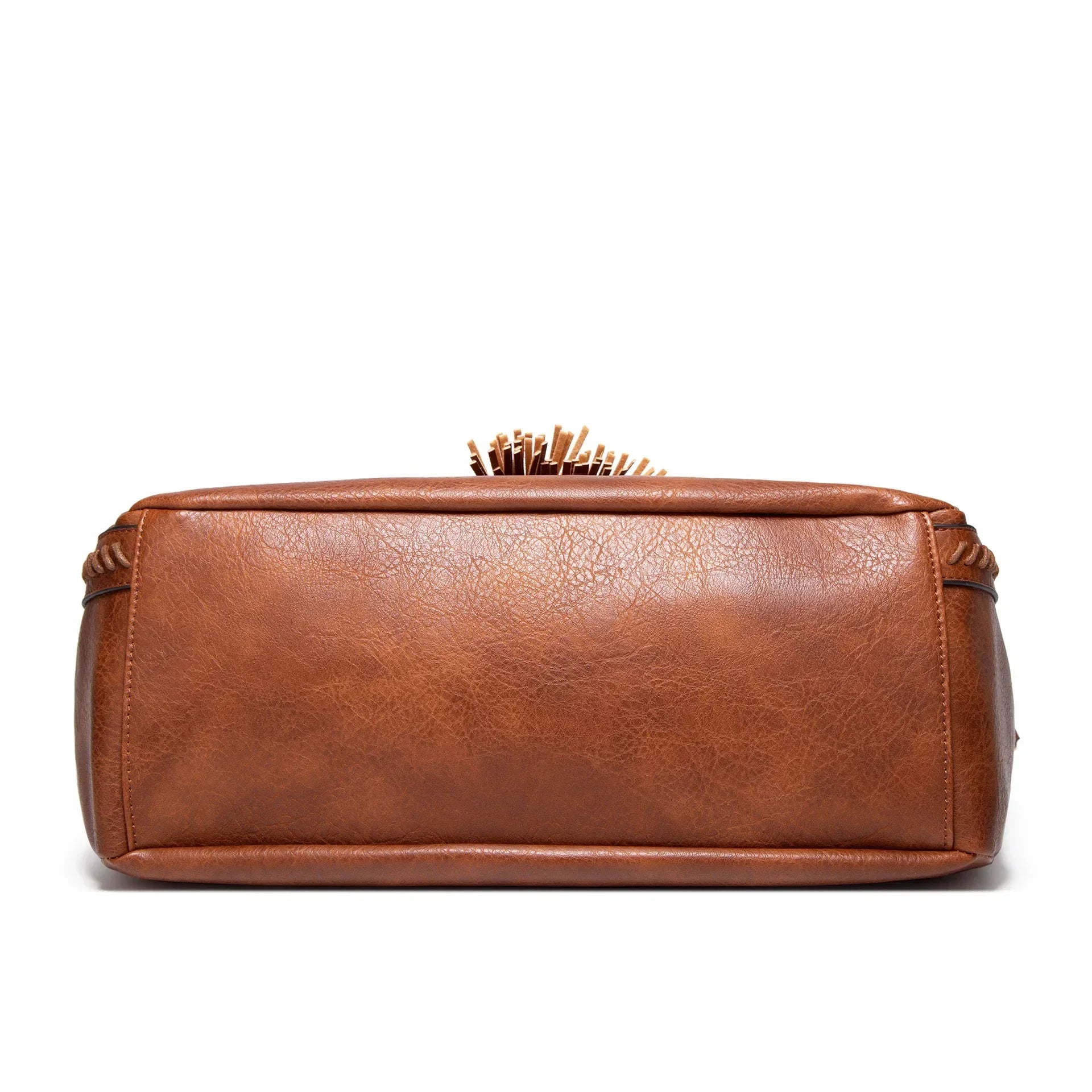 Dam Axelväska Minimalistisk Eko-Läder med Elegant Tofsdetalj-5