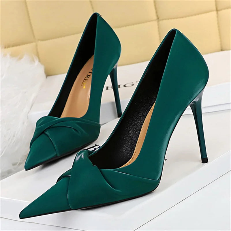 Variant image for Dam Pumps Slip-On PU Material Elegant Högklackad-41