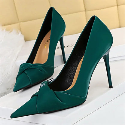 Variant image for Dam Pumps Slip-On PU Material Elegant Högklackad-41