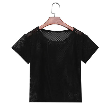 Variant image for Dam Crop Top Monokrom Polyester Casual-13