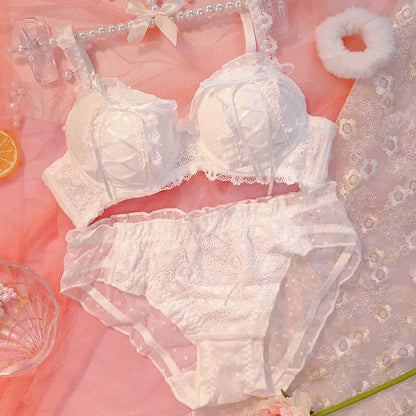 Kvinnors BH-set Lolita Look Trådlös Polyester-1