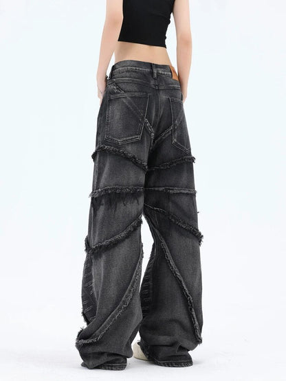 Dam Jeans Stretch Vid Passform Låg Midja Polyester-3