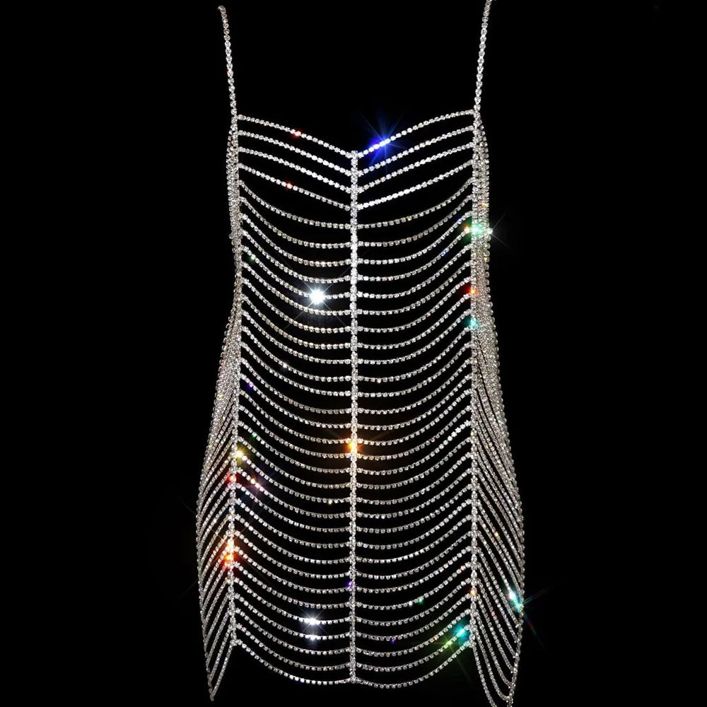 Kvinnors Kroppsmycken Geometrisk Design Koppar med Strass 9