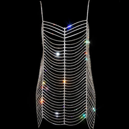 Kvinnors Kroppsmycken Geometrisk Design Koppar med Strass 9