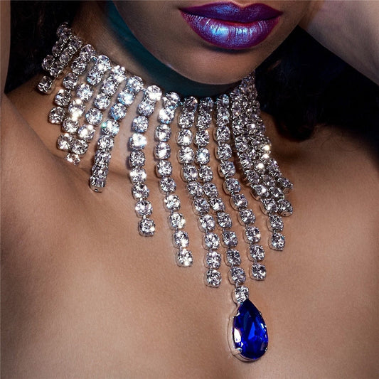 Flickors Choker Halsband Koppar med Strassdetaljer 1