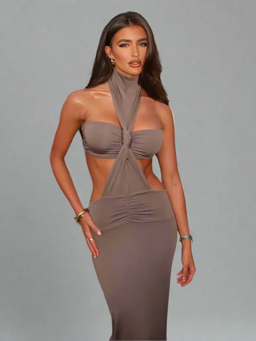 Dam Glasrockuppsättning Halvhög Krage Polyester Tröjorstil-2