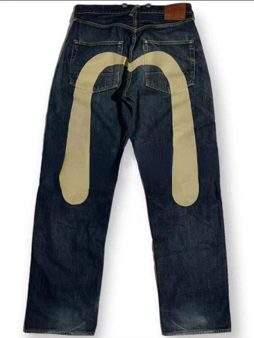 Avslappnade Dam Jeans i Mjuk Bomull, Ankel-Längd, Rak Silhuett med Fickor – Ljusa Tona 1