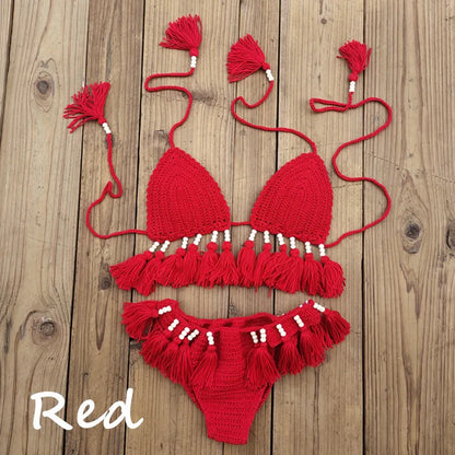 Variant image for Dam 2-delad Bikini Virkad Design Polyester Spandex-19
