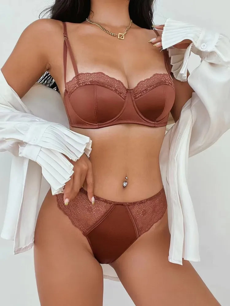 Variant image for Dam BH-uppsättning Blommönster Polyester Spandex-13