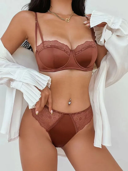 Variant image for Dam BH-uppsättning Blommönster Polyester Spandex-13