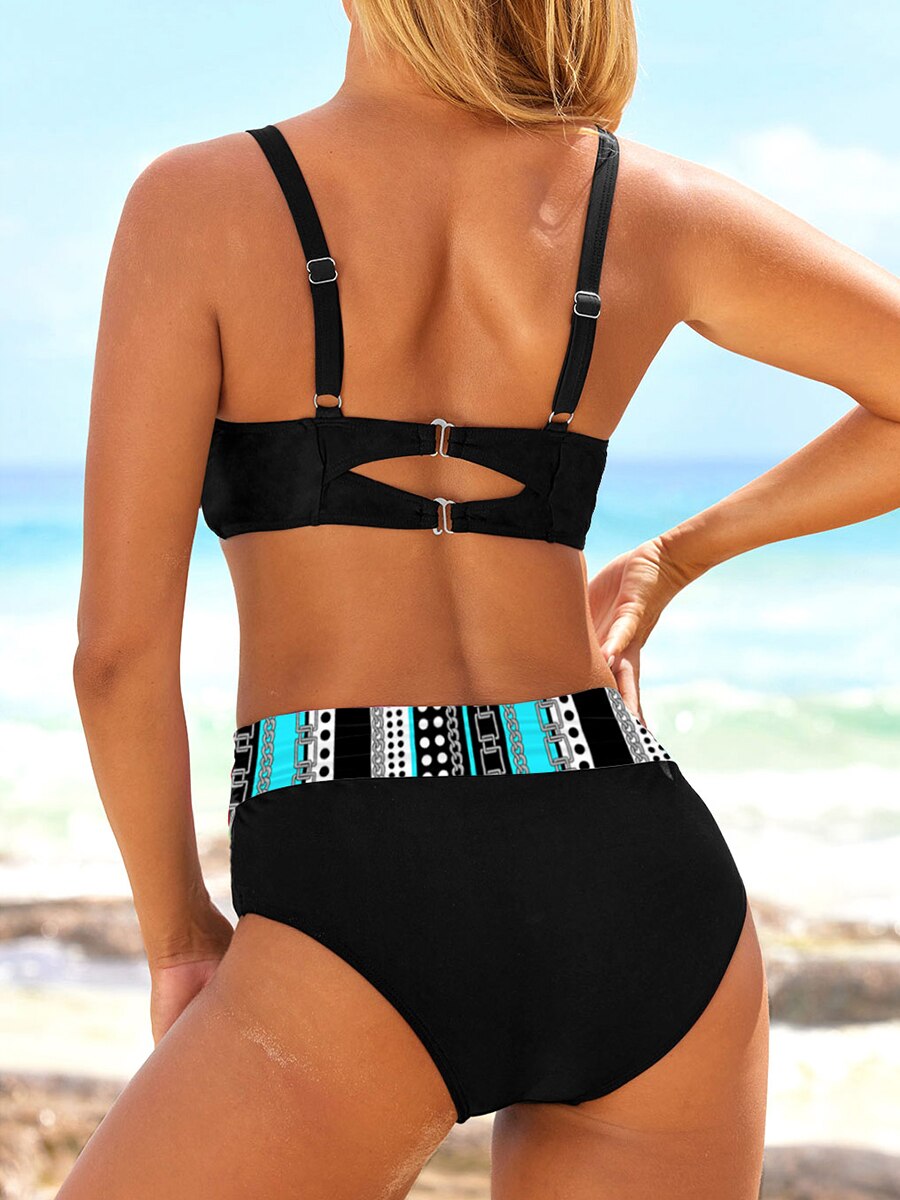Dam Bikini Set Komprimerande Design Högkvalitativt Tyg 3