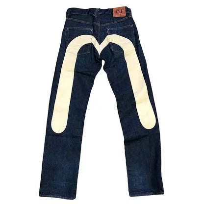 Avslappnade Dam Jeans i Mjuk Bomull, Ankel-Längd, Rak Silhuett med Fickor – Ljusa Tona 12