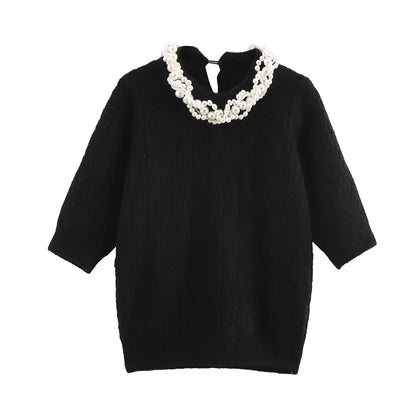 Variant image for Kvinnors T-shirt med Pärlaccent Polyester-1