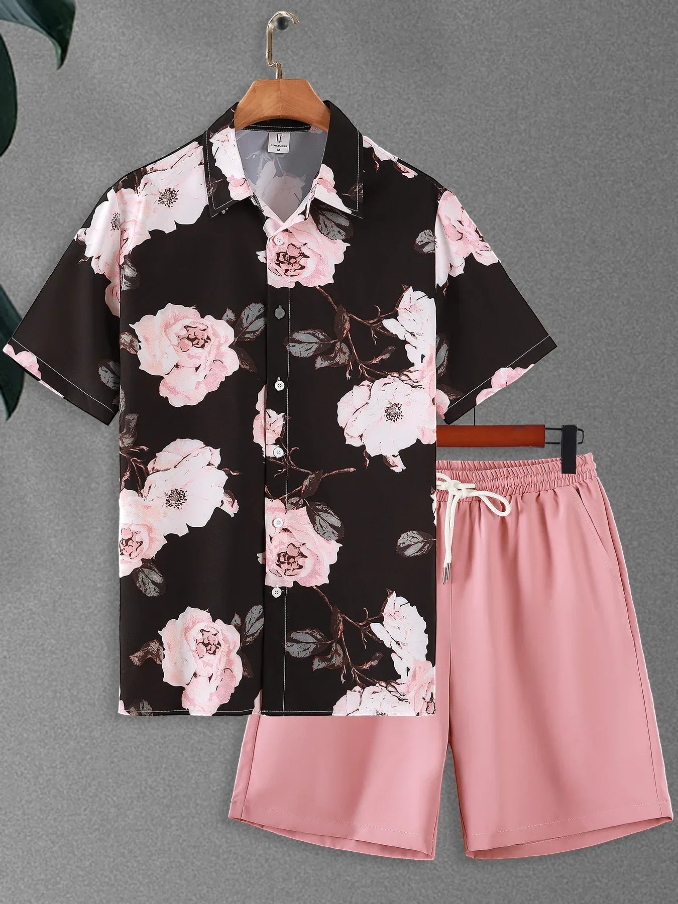 Tvådelat Set Dam Normal Passform Polyester för Sommarens Olika Tillfällen-1