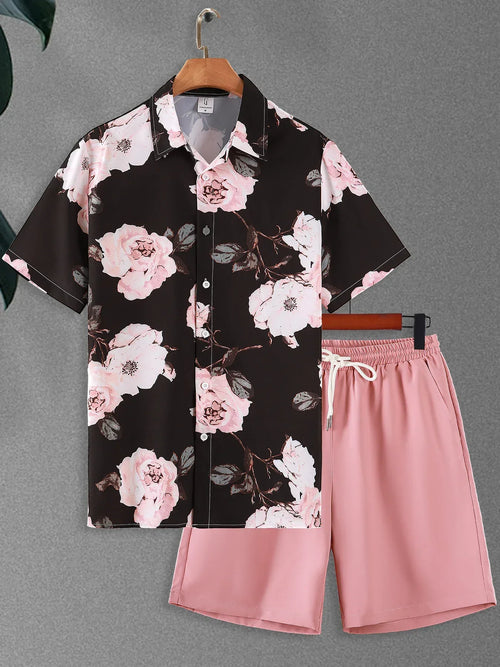Tvådelat Set Dam Normal Passform Polyester för Sommarens Olika Tillfällen-1