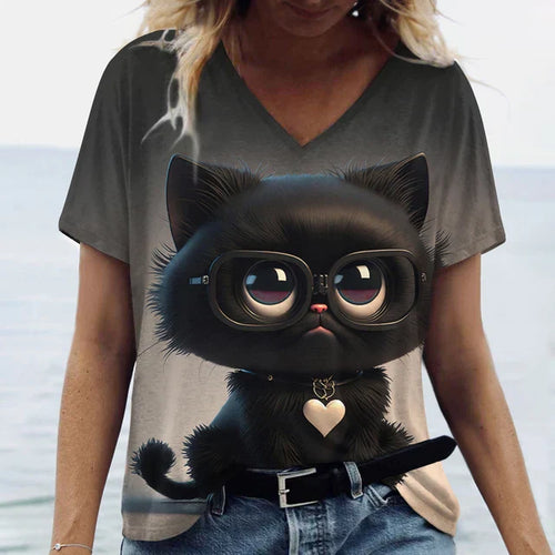 Dam Kort Klänning Klassisk Design 100% Bomull-1