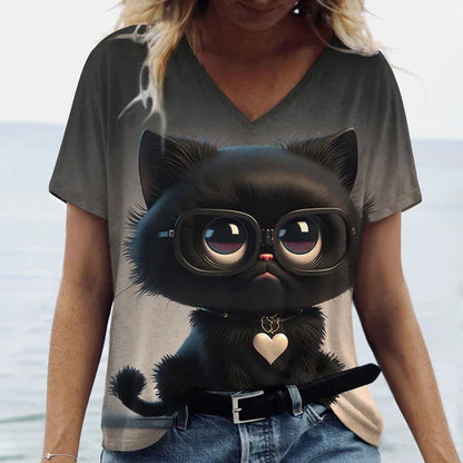 Variant image for Dam Kort Klänning Klassisk Design 100% Bomull-1