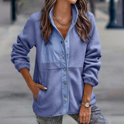 Lång Vinterjacka Dam Casual Polyester Avslappnad-3