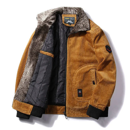 Herr Vinterjacka Klassisk Design Vattentåligt Material-4