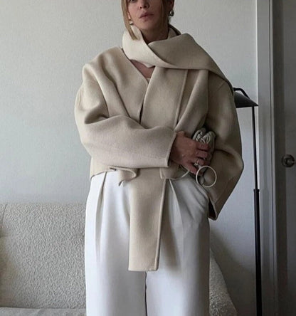 Dam Vinterrock Klassisk Avslappnad Design Mjuk Tygblandning-3