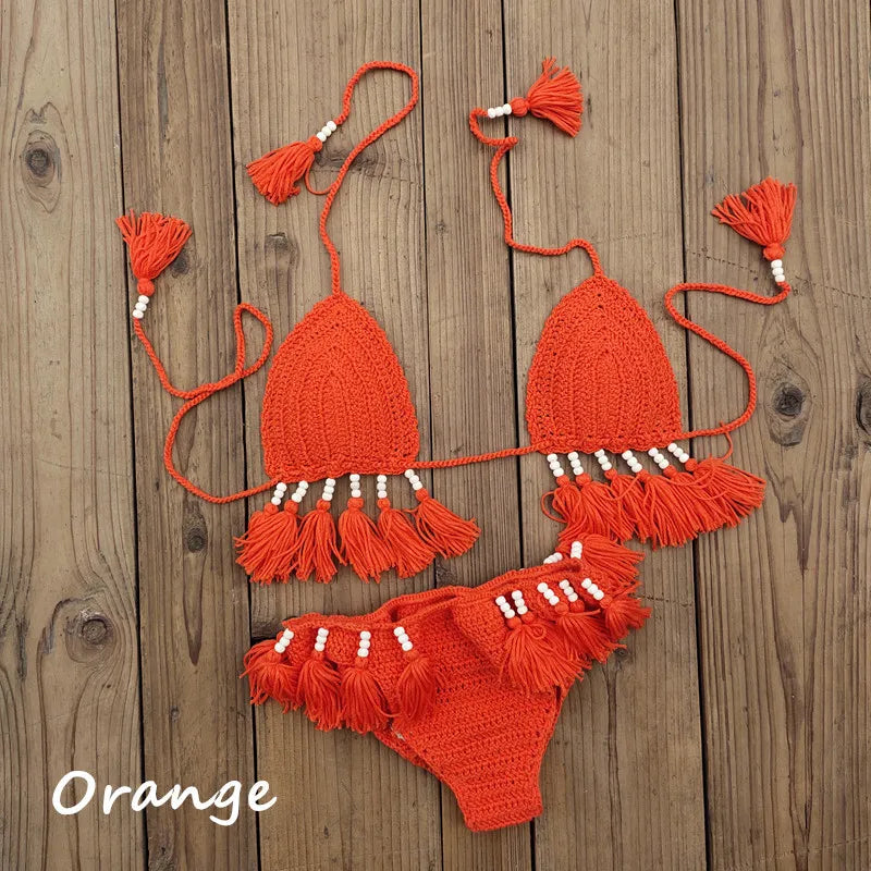 Variant image for Dam 2-delad Bikini Virkad Design Polyester Spandex-10