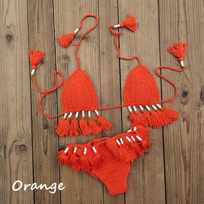 Variant image for Dam 2-delad Bikini Virkad Design Polyester Spandex-10