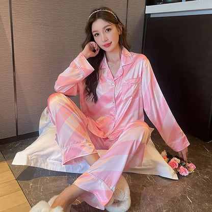 Variant image for Dam Pyjamas Set Punktdesign Polyester för Komfort och Stil-13