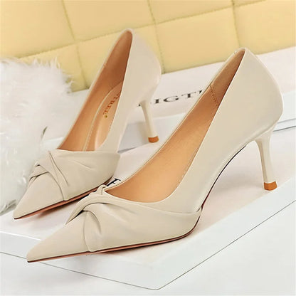 Variant image for Dam Pumps Slip-On PU Material Elegant Högklackad-21