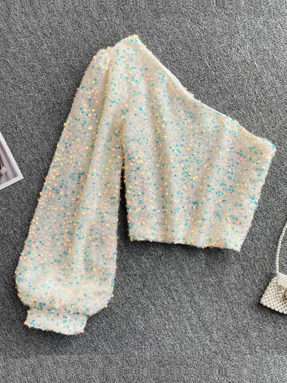 Fina Dam Klänningar Glittrande Design Polyester Elastan-3