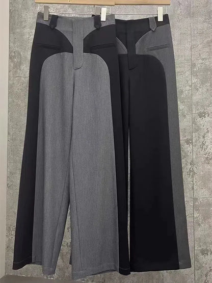 Dam Byxor Patchwork Detaljer Hållbar Polyester-2