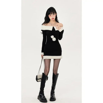 Variant image for Kvinna Miniklänning Patchwork Design Polyester Regular Fit-4