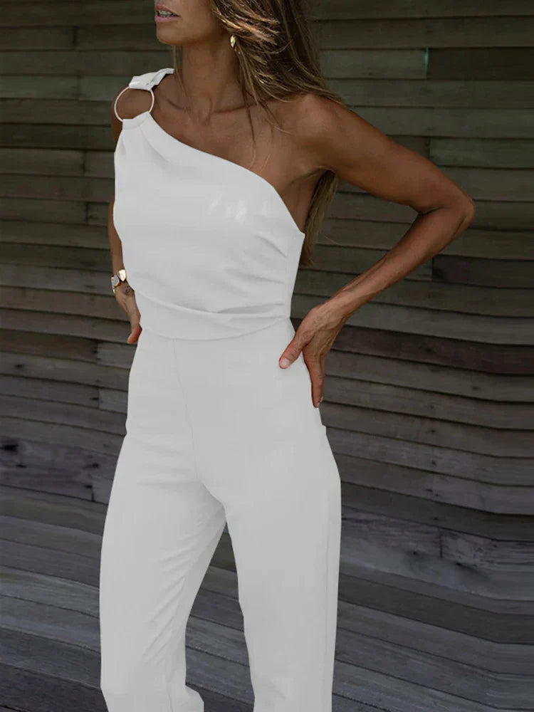Dam Jumpsuit Modern Design Polyester Mångsidig Stil-3