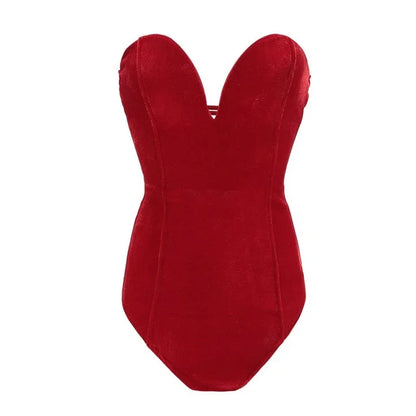 Variant image for Dam Klänning Romper Sammet Elegant Monokrom Design-3