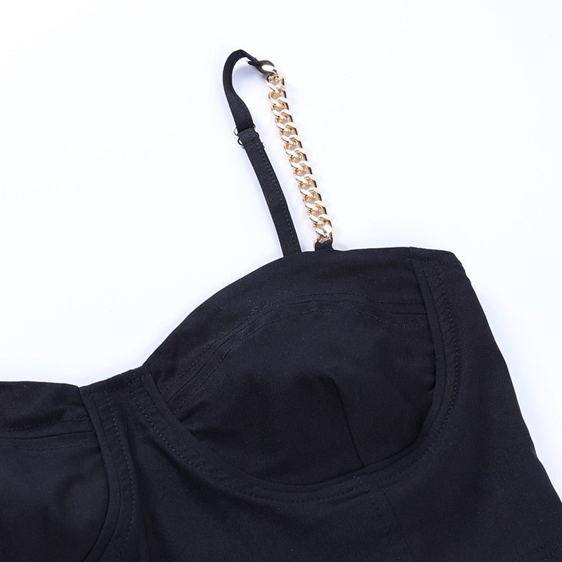 Tjejers Spaghetti Top Kedjedekoration Polyester 3